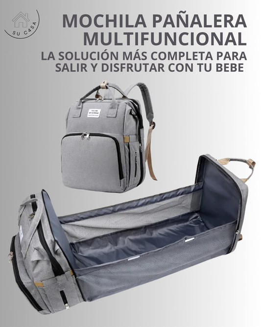 Mochila pañalera multifuncional