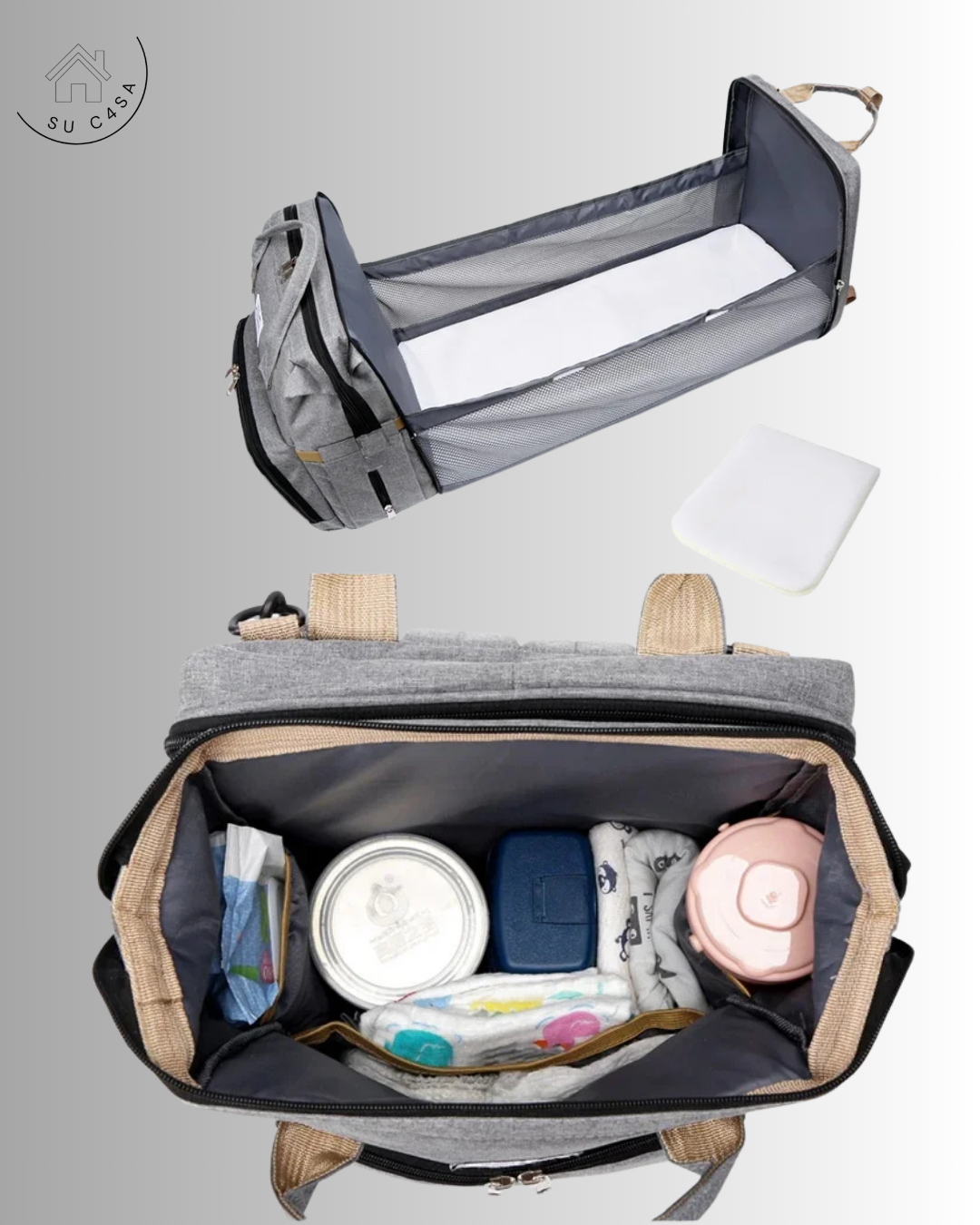 Mochila pañalera multifuncional